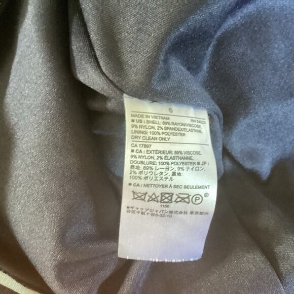 Banana Republic Bodycon Dress Size 6 Navy Striped Slimming Officewear Fall - Picture 10 of 10